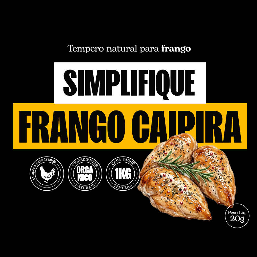Tempero Natural para Frango — Frango Caipira